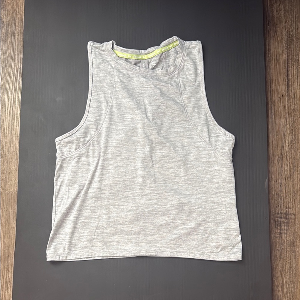 Reebok White Muscle Tee Sleeveless Crop Top